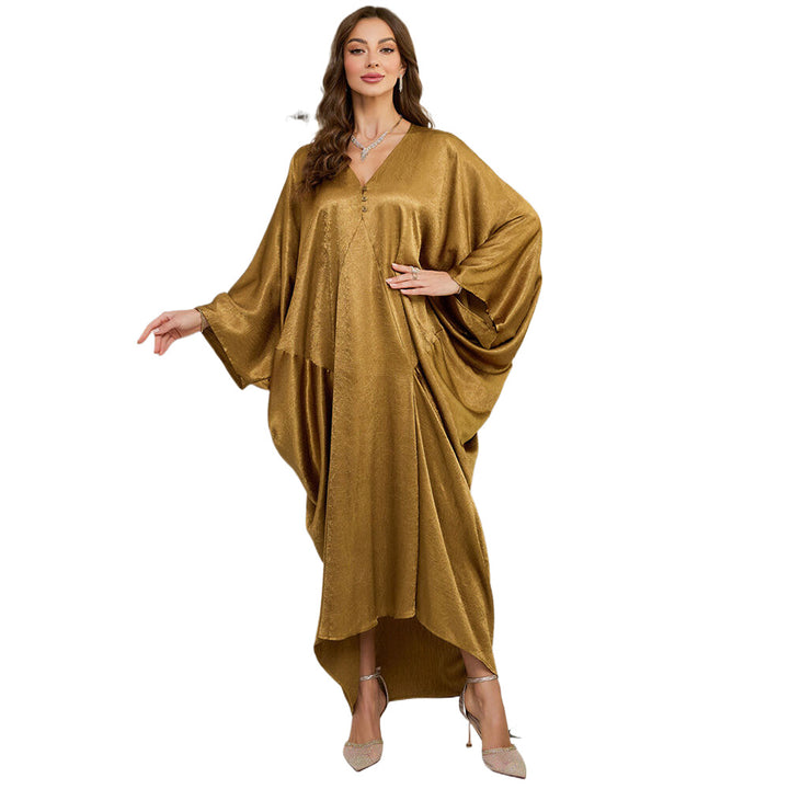 Dame Kaftan med elegant V-udskæring og flydende snit Stilla
