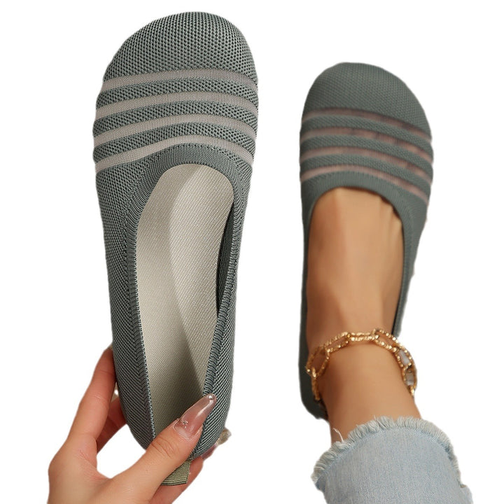 Dame Slip-On Ballerinas med elastisk overmateriale og komfortabelt fodseng Stilla