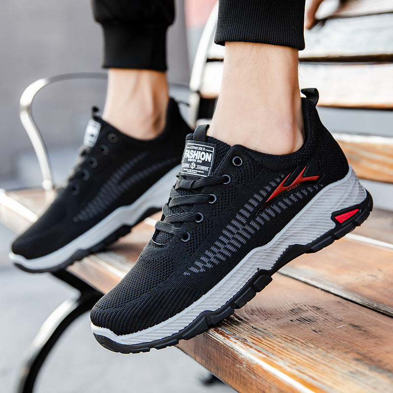 Herrer Performance-sneakers med åndbart mesh-overmateriale og støddæmpende ydersål Stilla