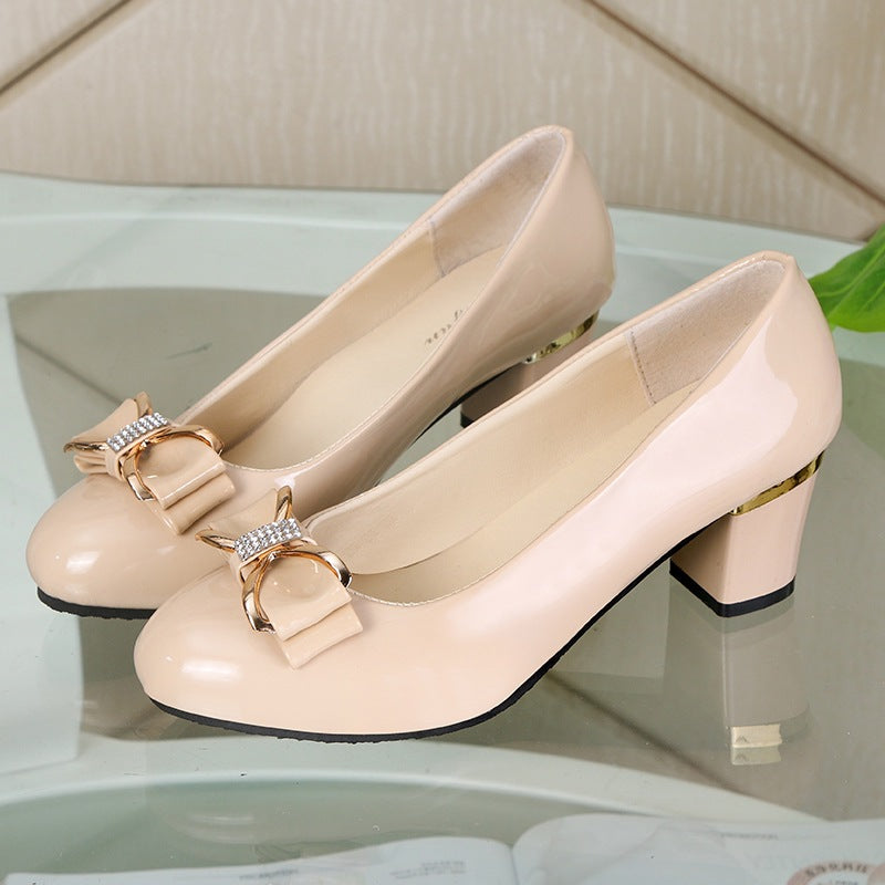 Dame Elegante Pumps med glimmerdetaljer og komfortabel hæl Stilla