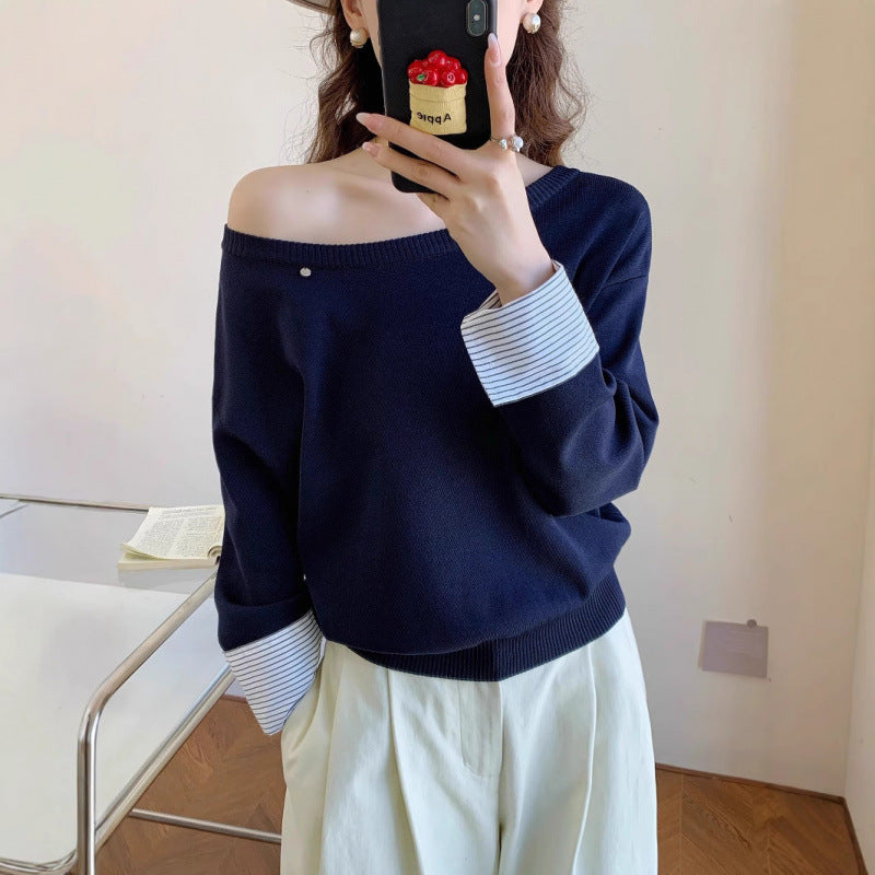 Kvinders afslappede sweater med aftagelig indvendig ærme Stilla
