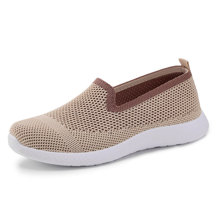 Femme Åndbare Slip-On Strik-Sneakers med Ergonomisk Pasform Stilla