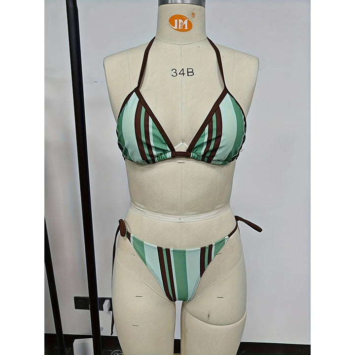 Dame triangel-bikini med justerbare stropper Skovae