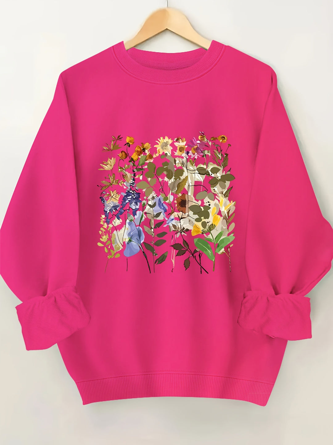 Kvinders sweatshirts med blomstermotiver og komfortabel pasform Stilla
