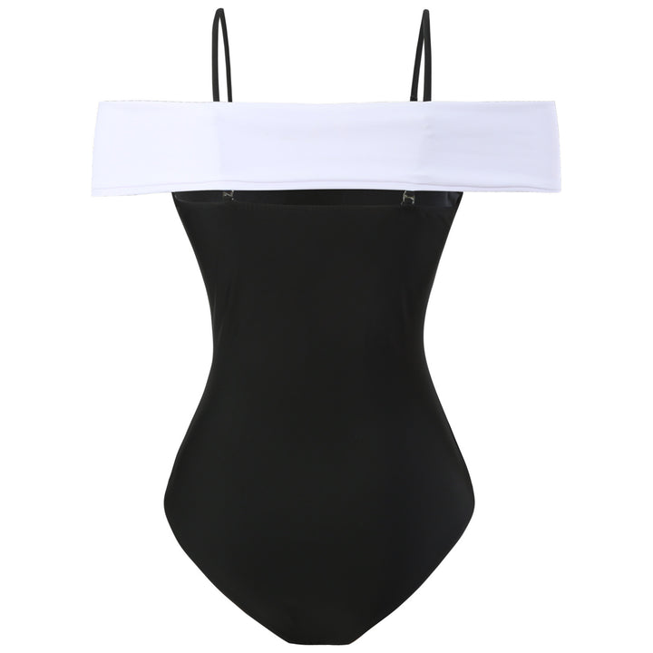 Dame Off-Shoulder Én-delt Badedragt og Maxiskørt Sæt Stilla