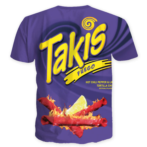 Herre T-Shirt i unikt Snackdesign Stilla