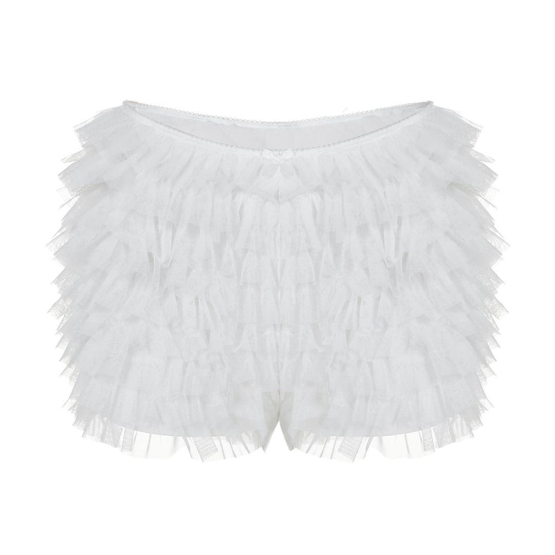 Dame Ruffles Shorts med flydende snit Stilla