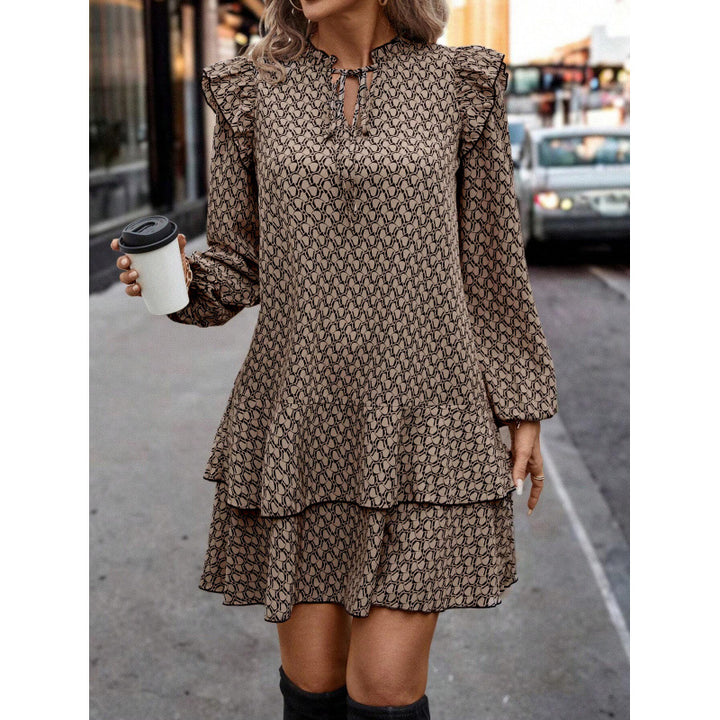 Dame Trendy Wrap Kjole i Boho Stil Stilla