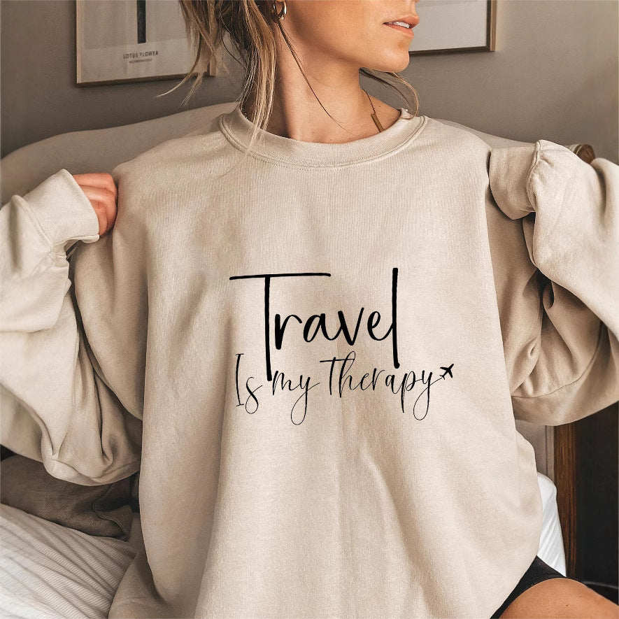 Kvinders sweatshirt med statement print og pufærmer Stilla