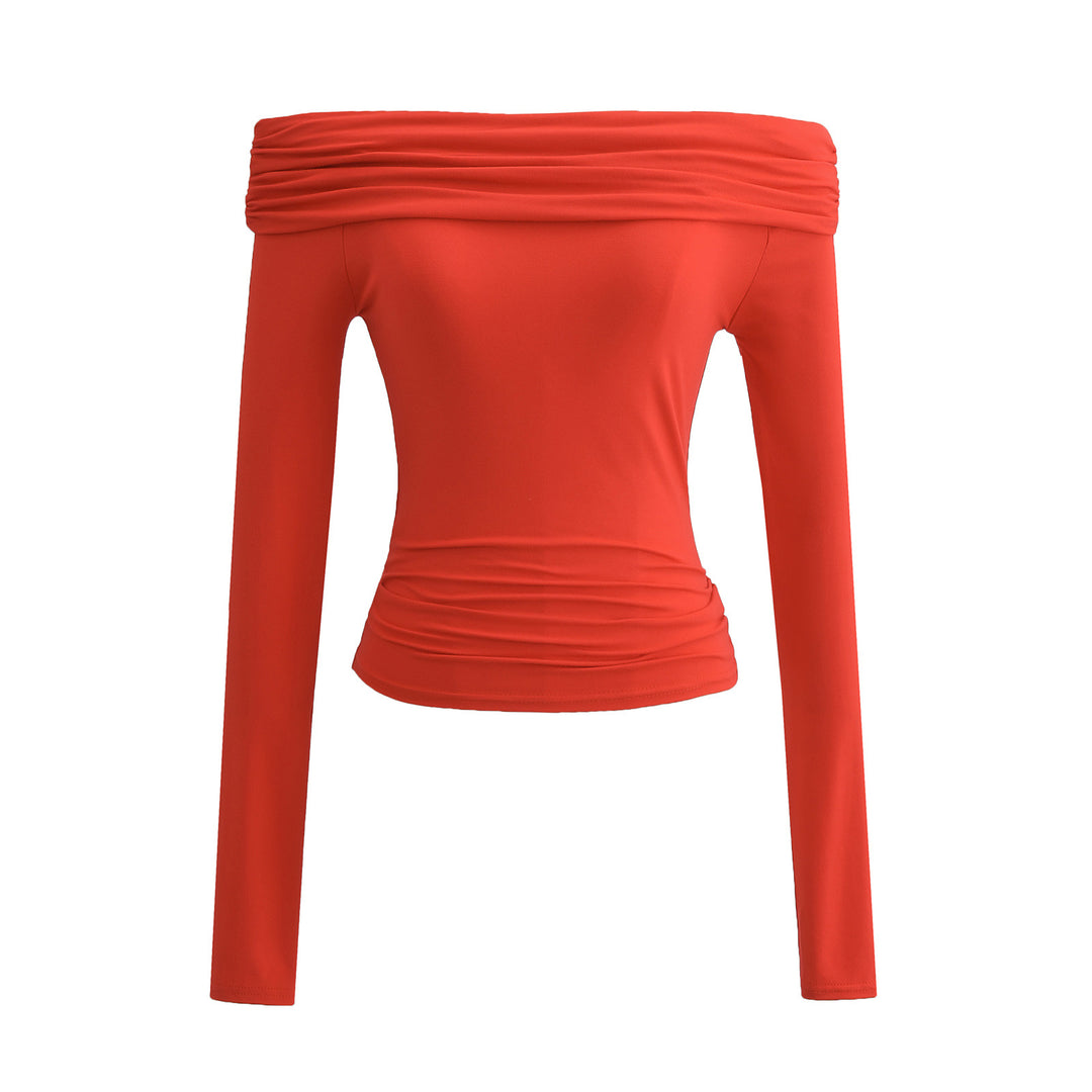 Dame elegant Off-Shoulder-overdel med raffineret flæsedesign og figurvenlig pasform Stilla
