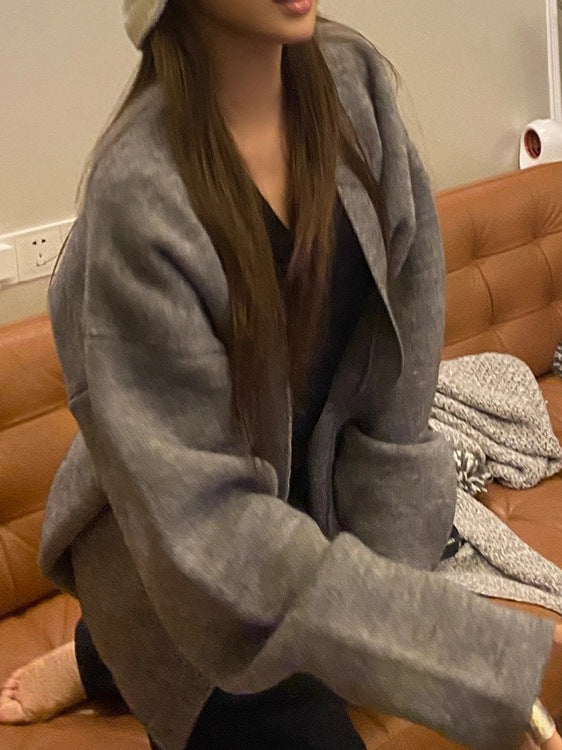 Damer Behagelig Oversized Strikfrakke Stilla