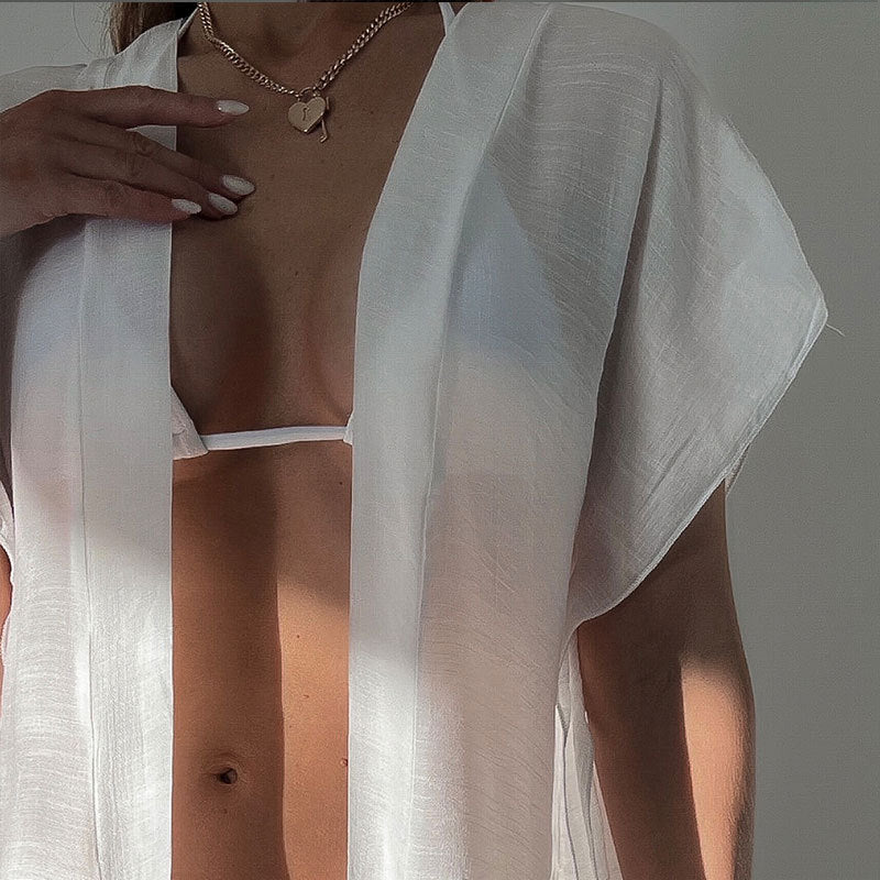 Dame Lange Kimono-Style Dækning Stilla