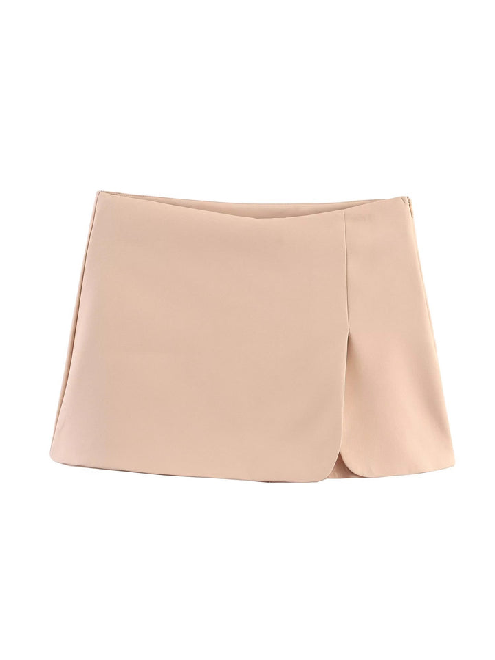 Dame mini nederdel med eksklusiv snit og elegant drapering Skovae