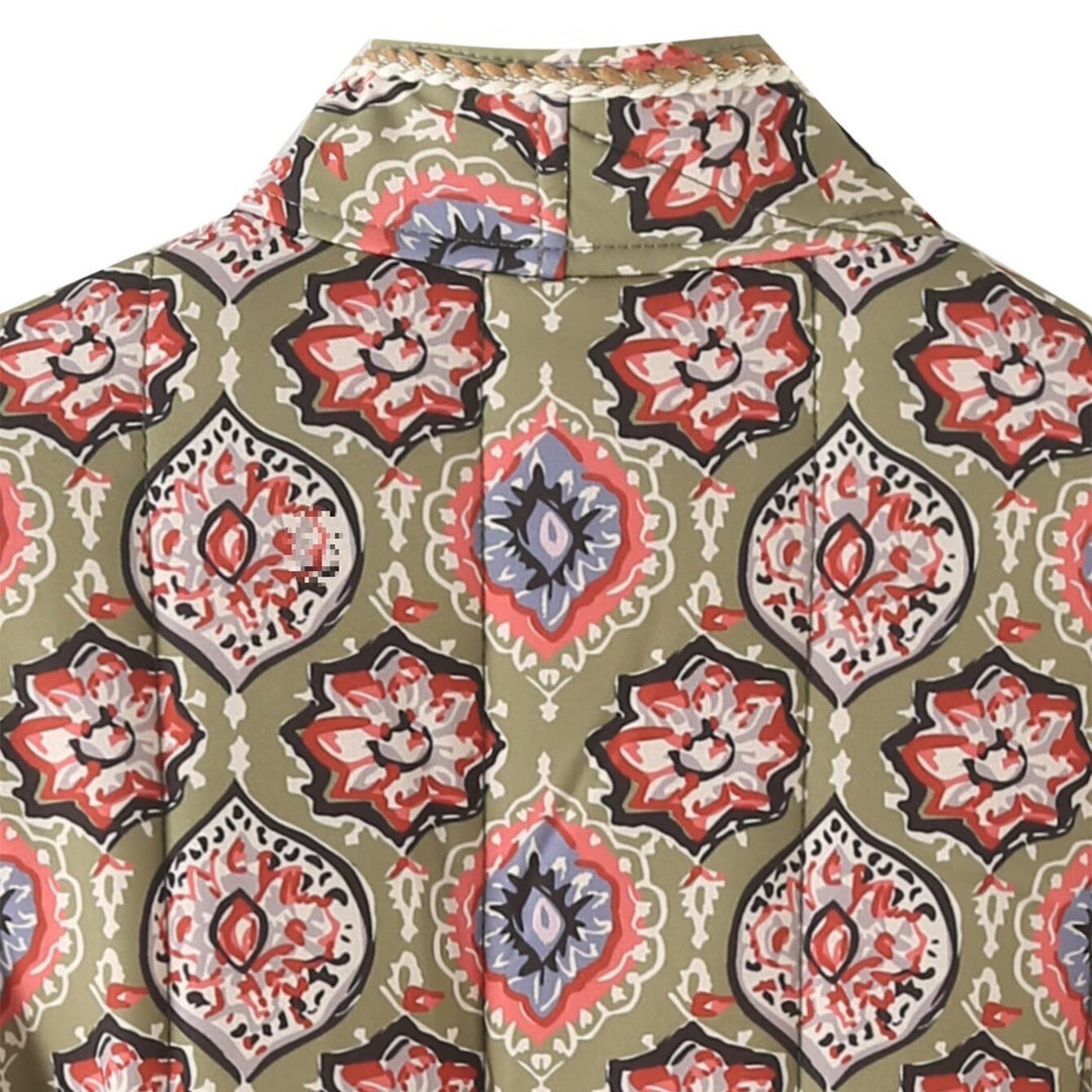 Femme quiltet Floral Print Utility Jacket Stilla