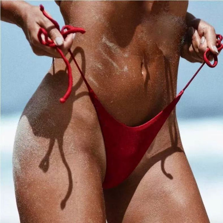 Dame bikini-bukser med ultra-høj skæring og justerbare stropper Skovae