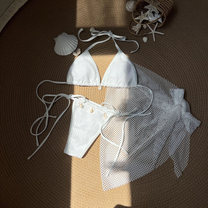 Dame Bikini-sæt med raffineret netdesign Stilla
