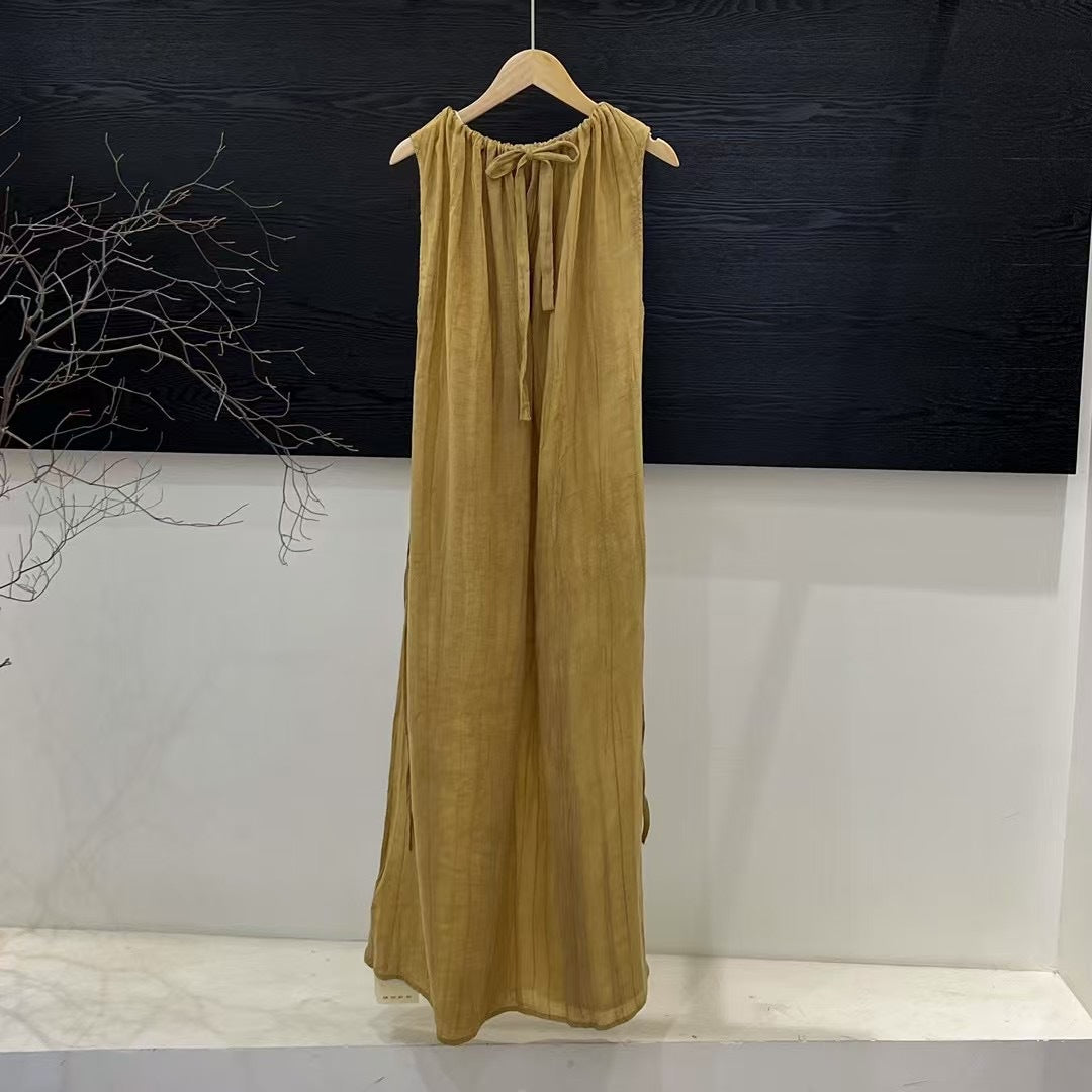 Damer Elegant Maxikjole med Sløjfe-Detalje Stilla