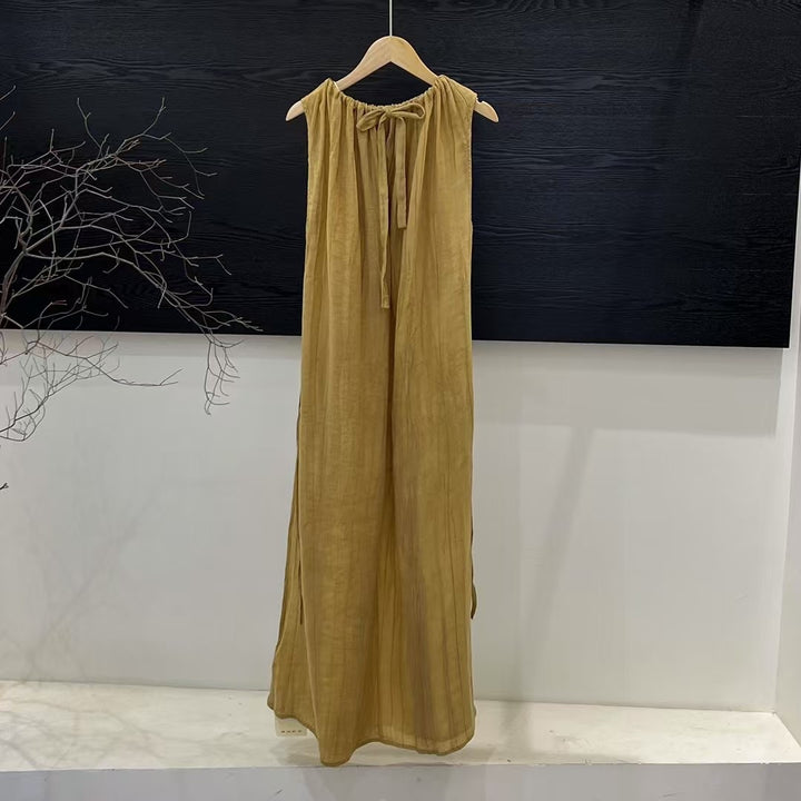 Damer Elegant Maxikjole med Sløjfe-Detalje Stilla