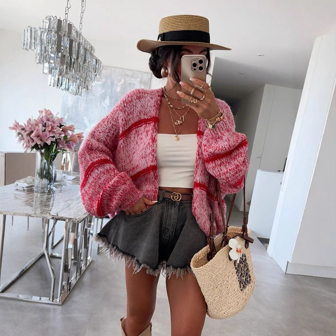 Kvinders afslappede cardigan med oversized skæring og moderne detaljer Stilla
