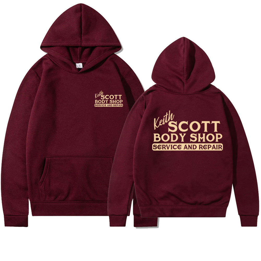 Kvinders hoodie sweatshirt med kreativt print og blødt fleece materiale Skovae