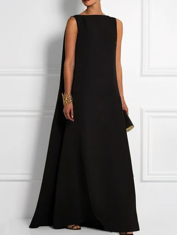 Dame aftenkjole med elegant kappe Stilla
