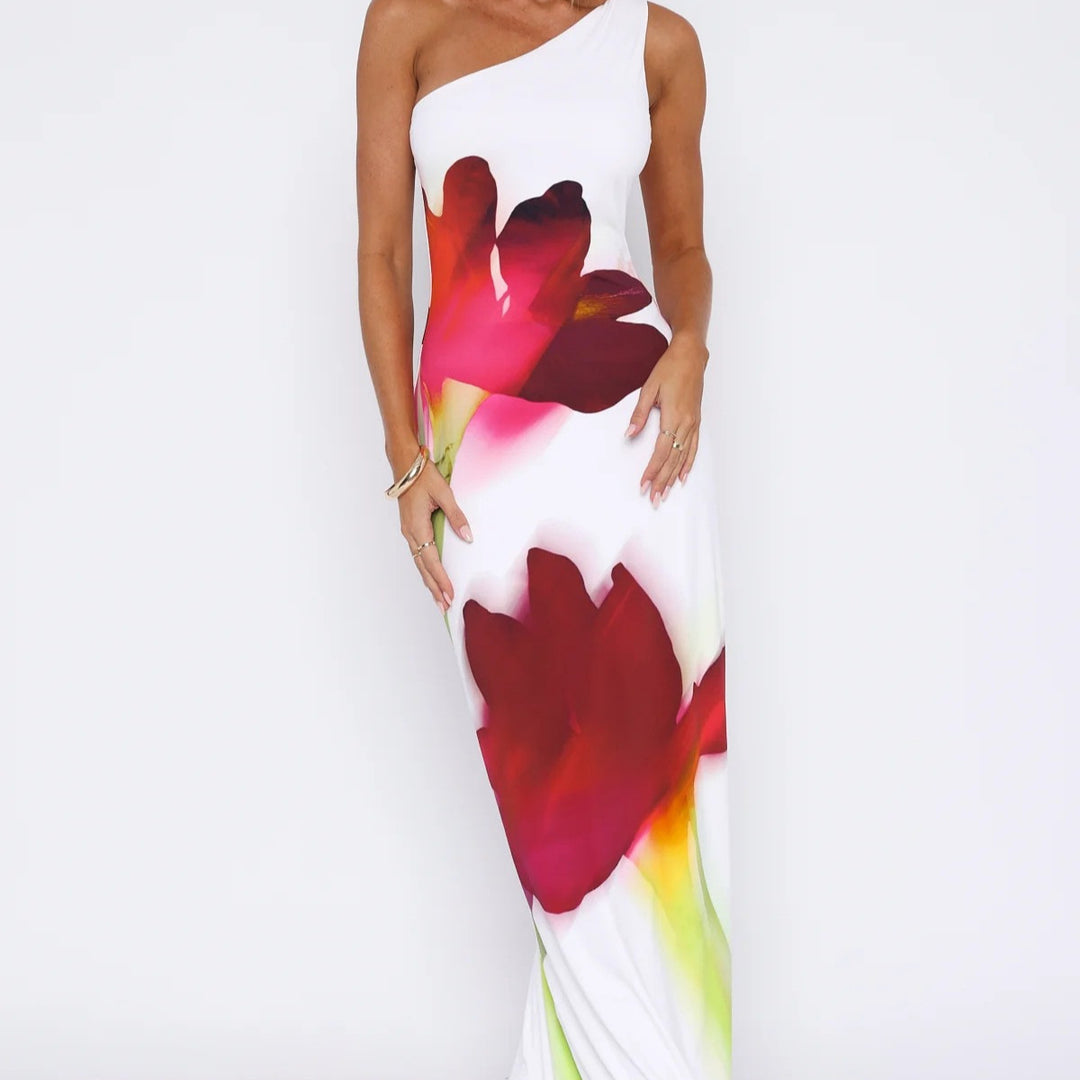 Femme Blomsterprint Maxi Kjole Stilla