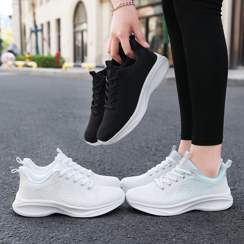 Herrer Åndbare Strik Performance Sneakers Stilla