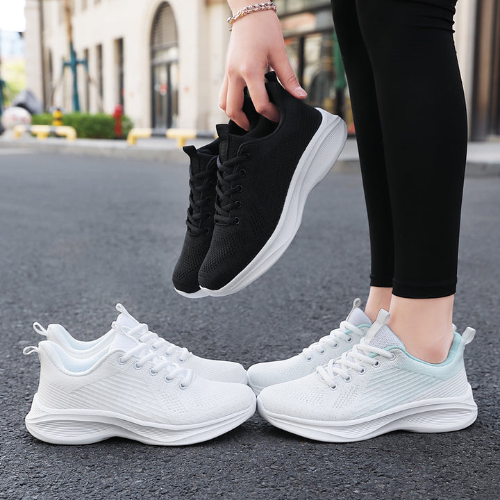 Herrer Åndbare Strik Performance Sneakers Stilla