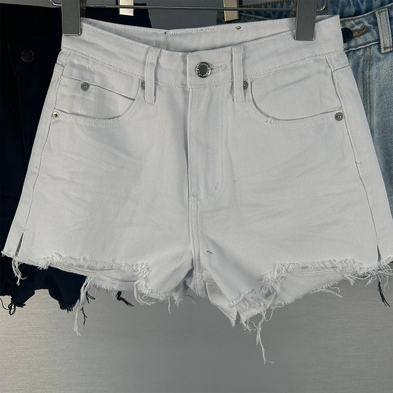 Dame slibede Vintage Jeansshorts Stilla
