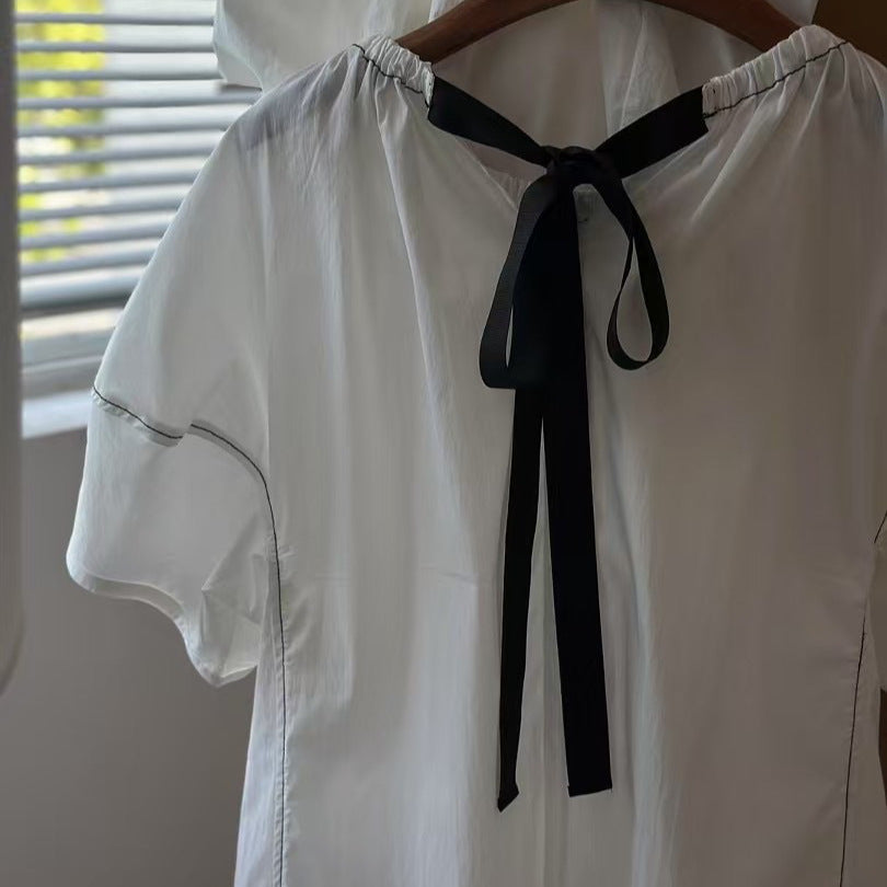 Femme Elegante Puffærmer Bluse Stilla