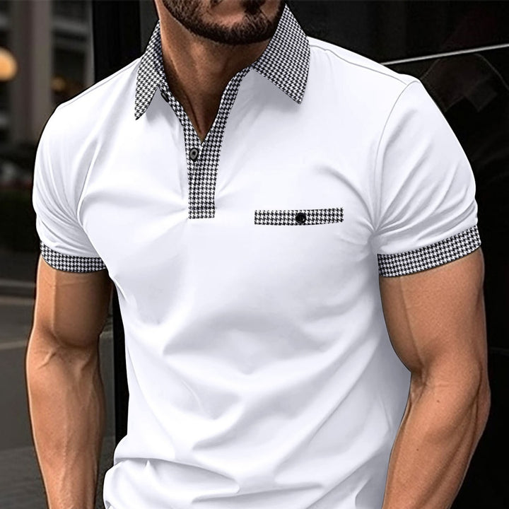 Herren poloshirt med moderne krave-design og praktisk brystlomme Stilla