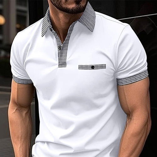 Herren poloshirt med moderne krave-design og praktisk brystlomme Stilla