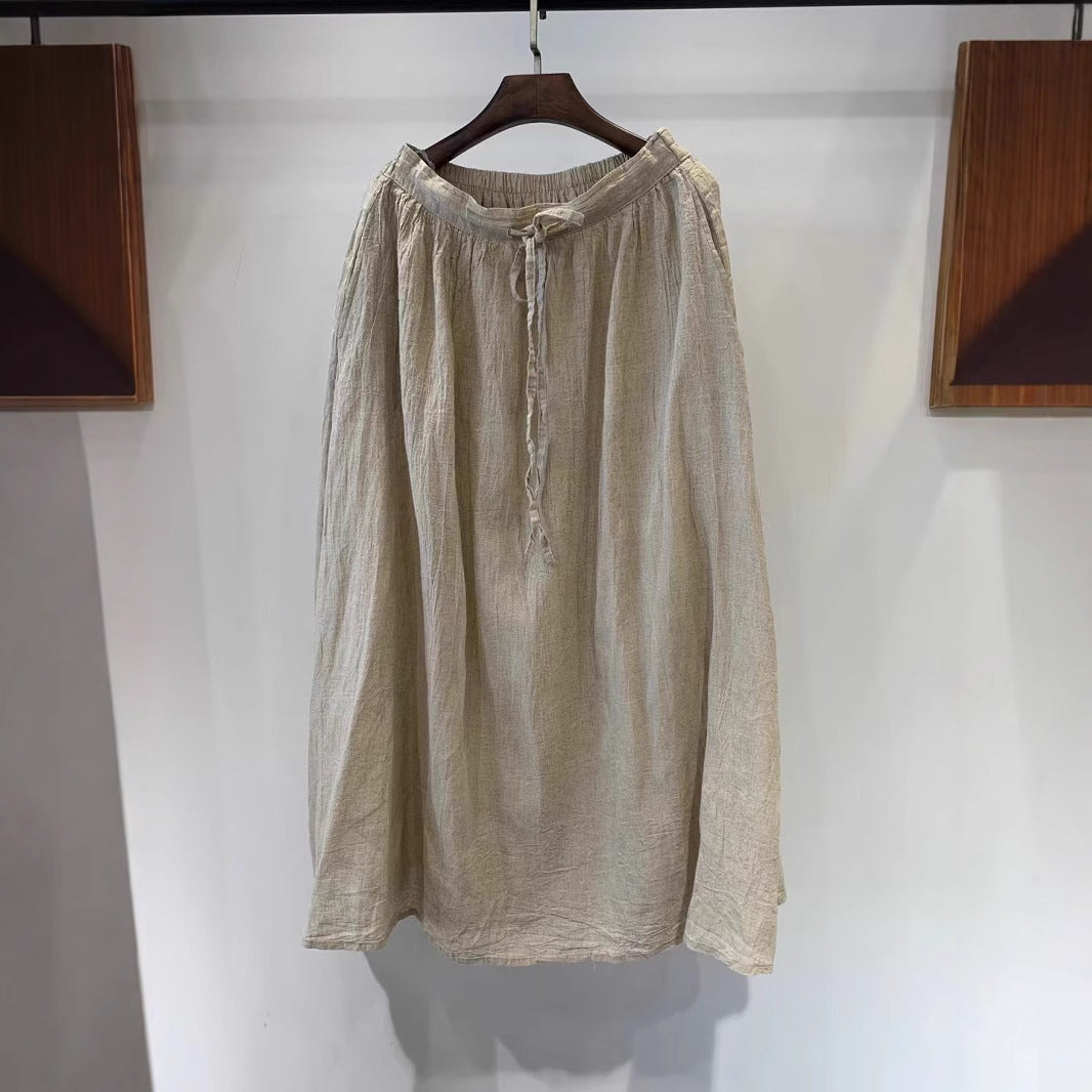Femme Flydende Justerbar Talje Maxi Nederdel Stilla