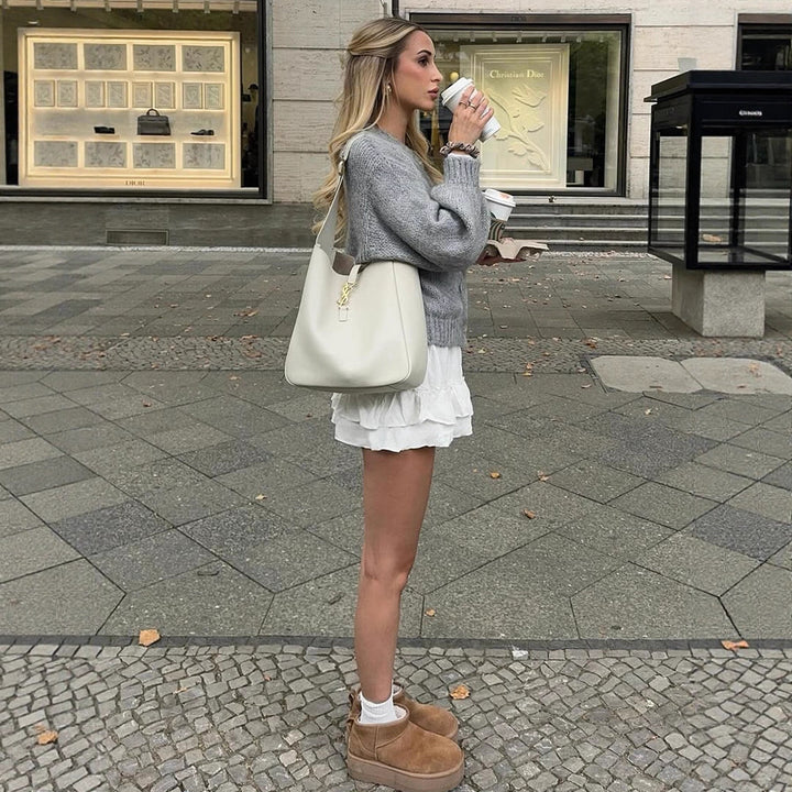 Dame hyggelig strikcardigan Stilla