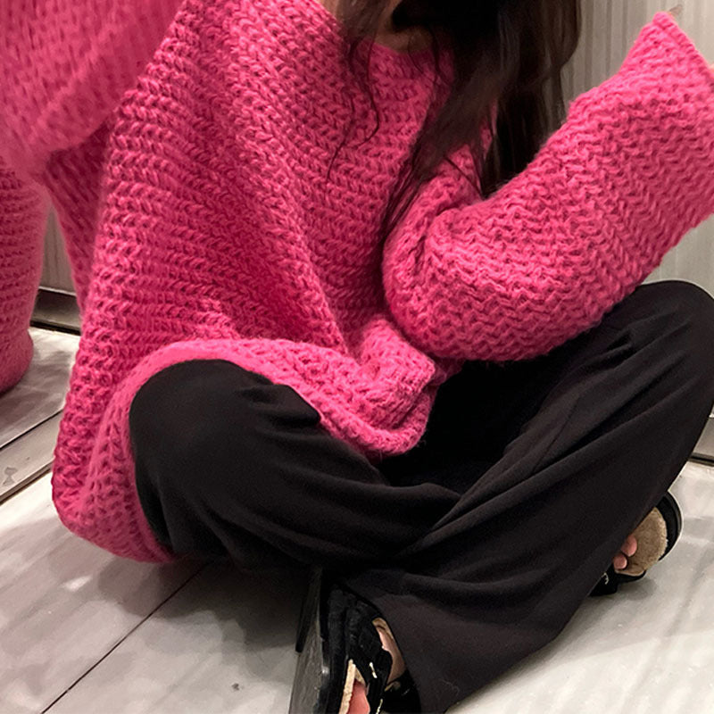 Damer Cozy Oversized Sweater lavet af chunky knit Stilla