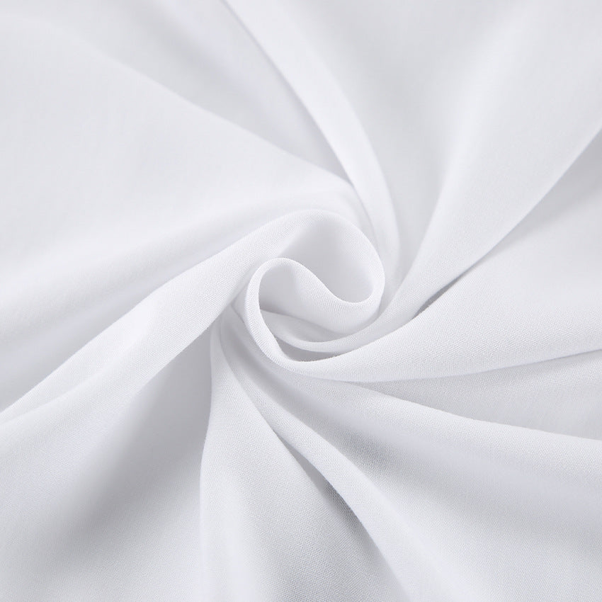Dame elegant satin pyjamasæt med kontrastfarvede kanter og knaplukning Stilla