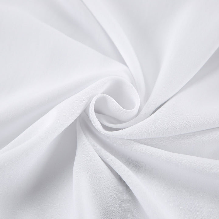 Dame elegant satin pyjamasæt med kontrastfarvede kanter og knaplukning Stilla