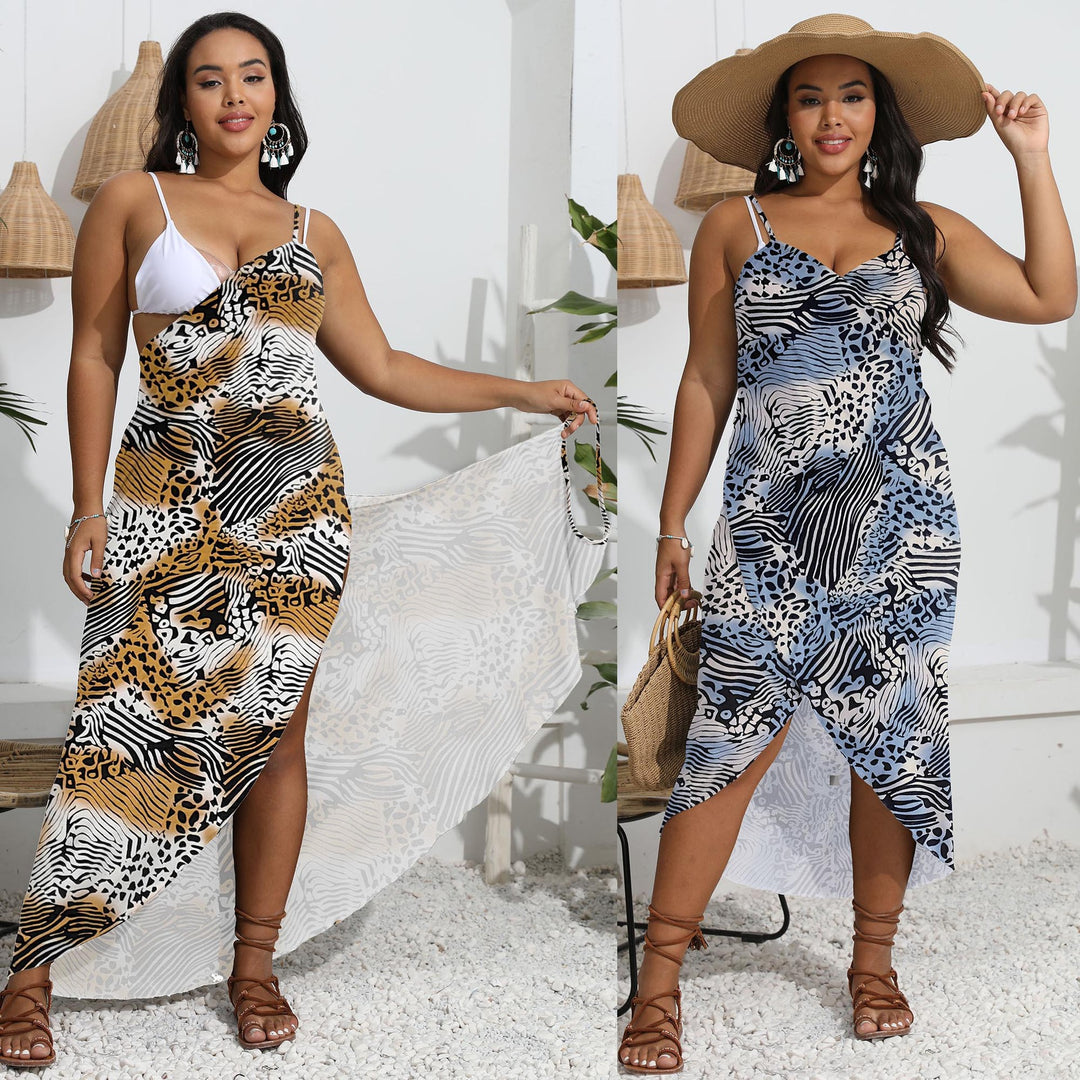 Dame elegant sarong med moderne mønster Skovae