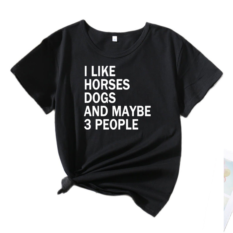 Dame Casual Sjov Citat T-shirt Stilla