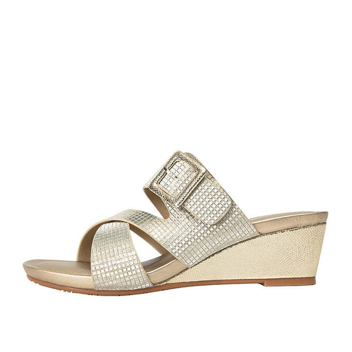 Dame kile sandaler med elegant rem og glimmerdetaljer Stilla