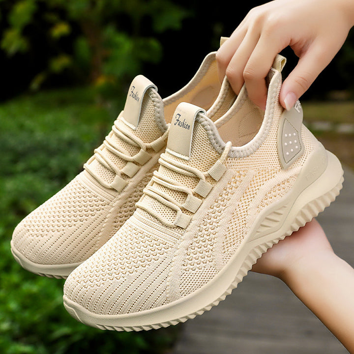 Dame Fleksible Mesh-Sneakers med åndbar struktur og skridsikker sål Stilla