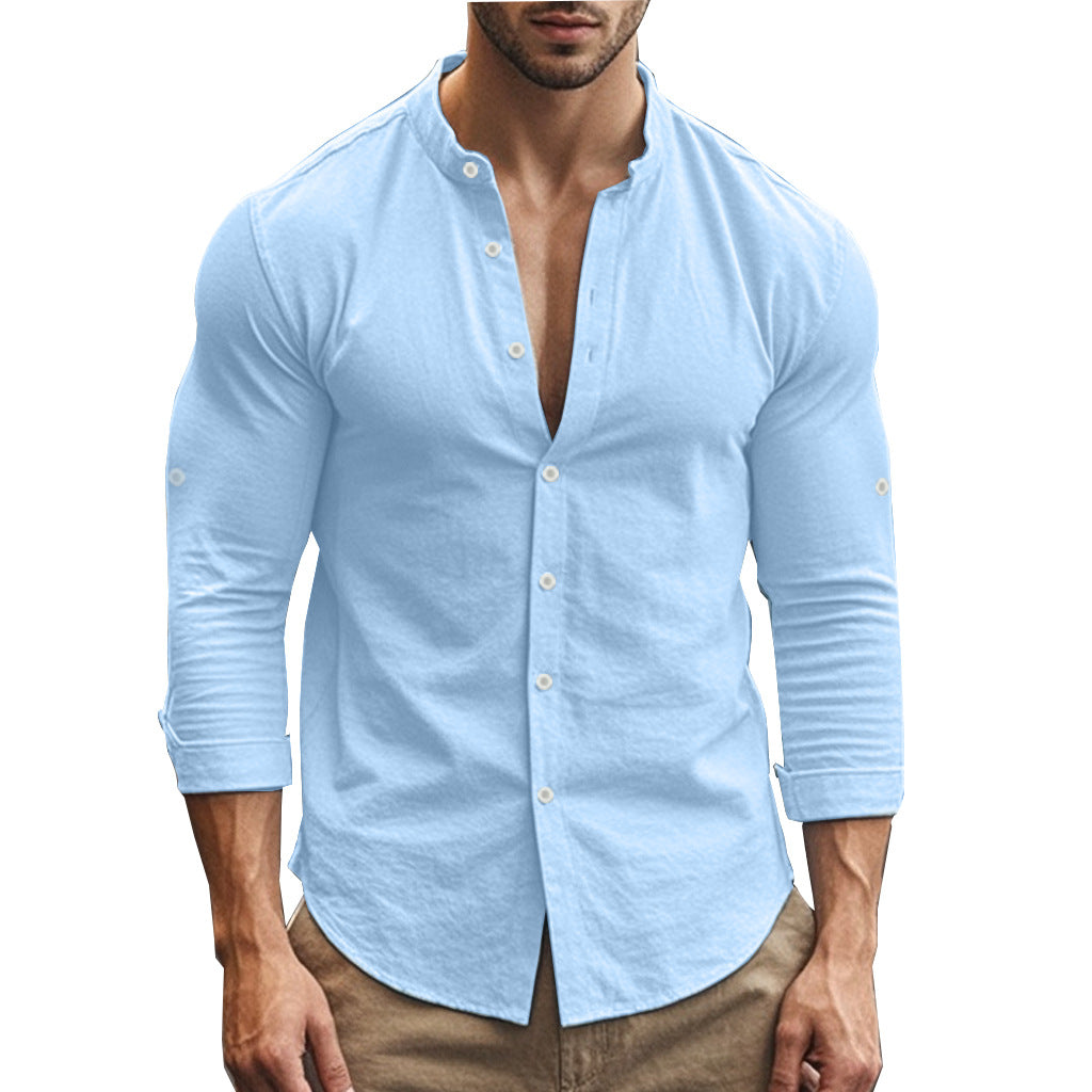 Herren Slim Fit Skjorte Stilla