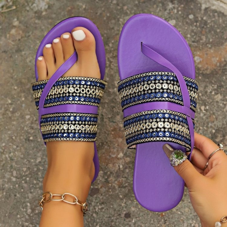 Dame Komfortable Riemchen-sandaler med moderigtigt Glencheck-mønster og ergonomisk fodseng Stilla