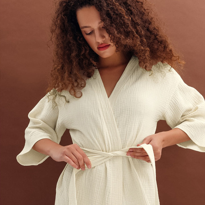 Dame elegant og luftig Kimono-nattøj Stilla