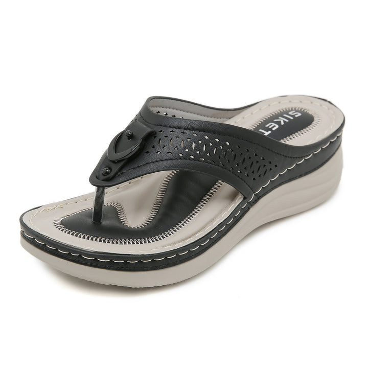 Damer komfortable flip-flops med anatomisk formet fodbede og moderne design Stilla