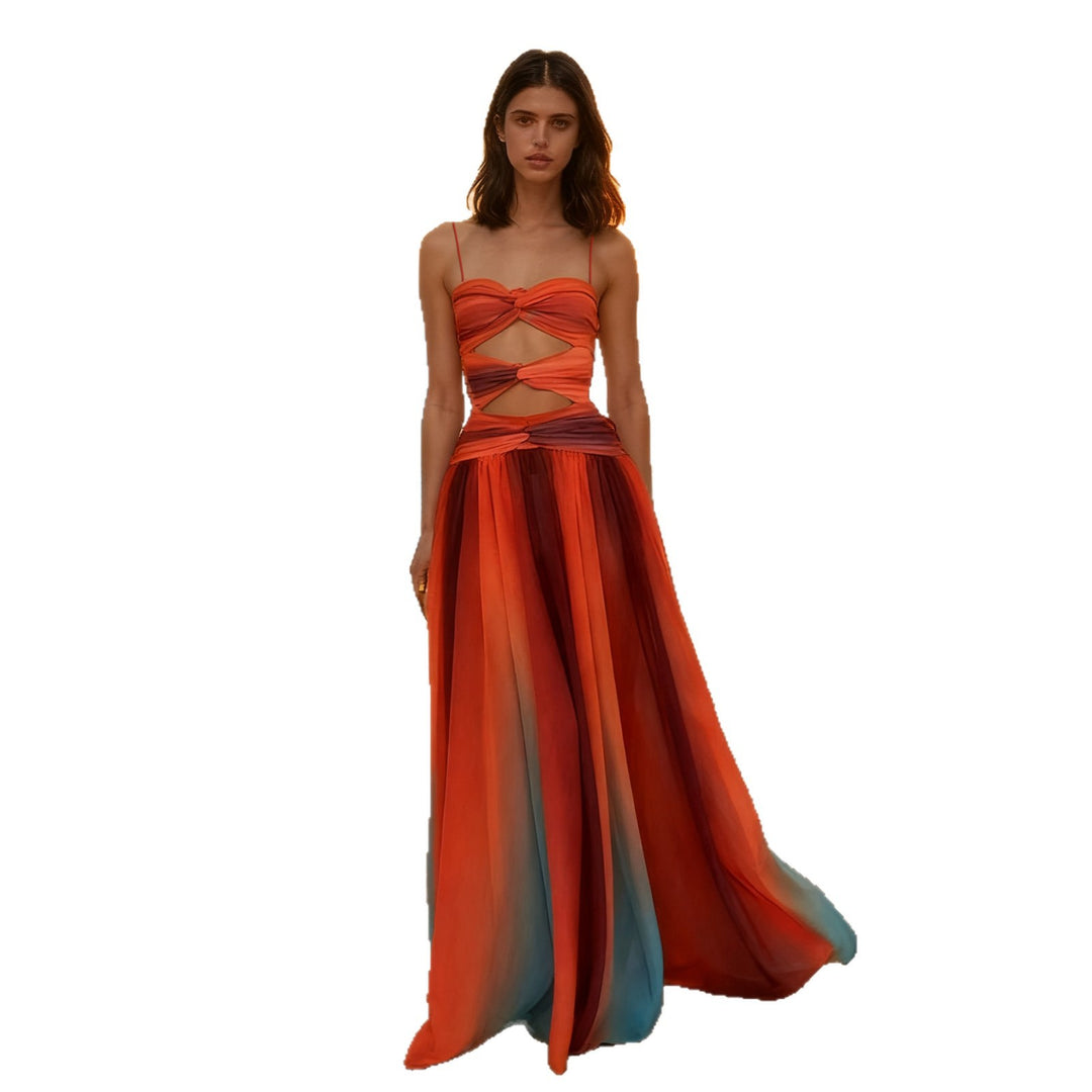 Dame elegante maxi kjoler med en raffineret A-linje design og blød chiffon Skovae