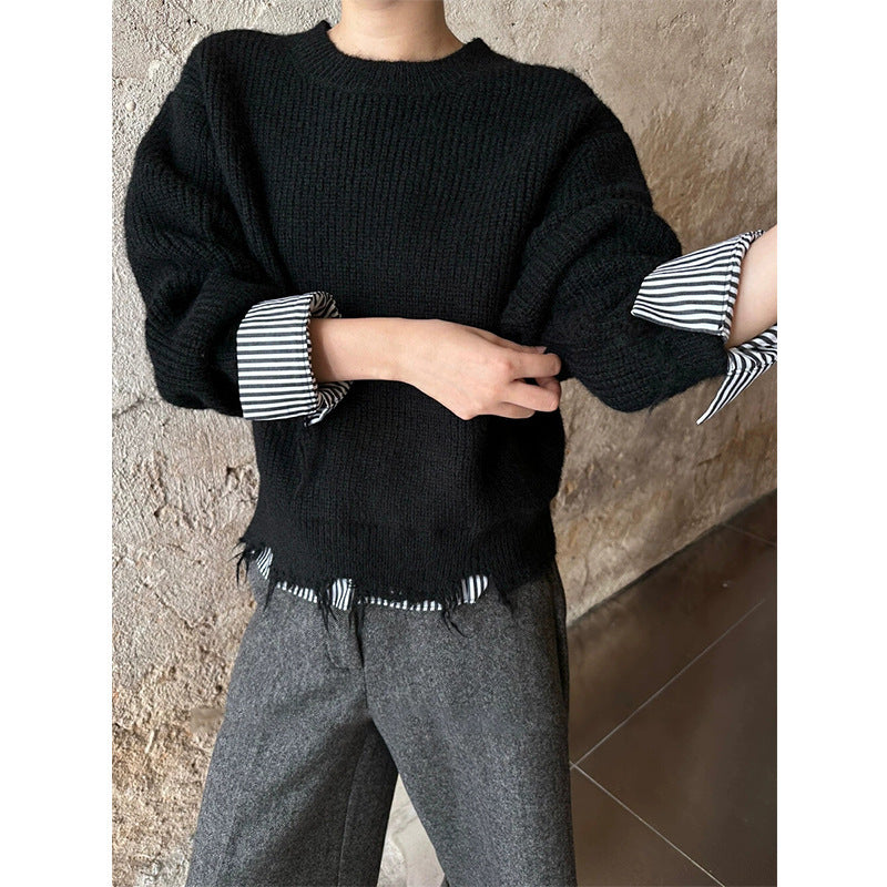 Kvinders casual sweater med fashionable frynse design og komfortabel pasform Stilla