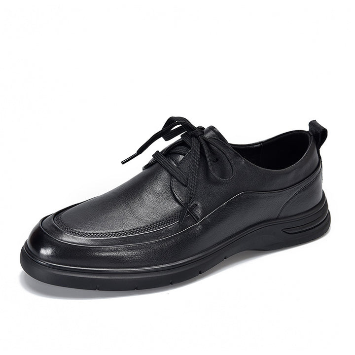 Dame fritids-læder-sneakers med robust design og åndbar sål Stilla