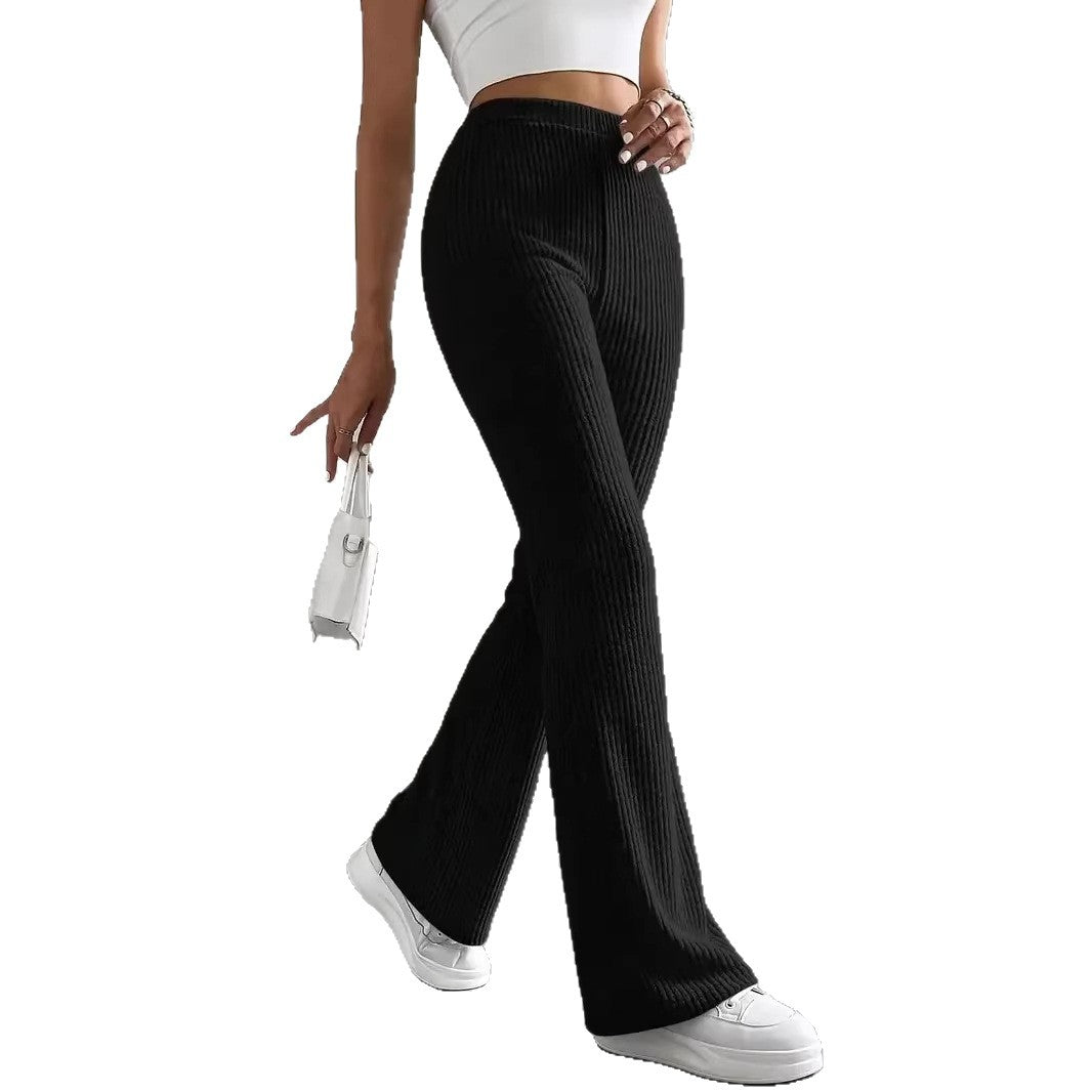 Dame Wide-Leg Ribbett-Bukser Skovae