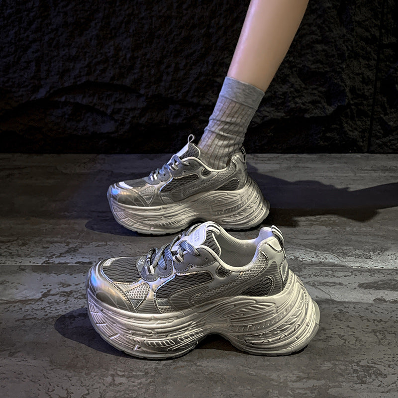 Dame Chunky Sneakers med innovativ dæmpningsteknologi og åndbart mesh-overmateriale Stilla